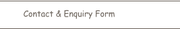 Contact & Enquiry Form